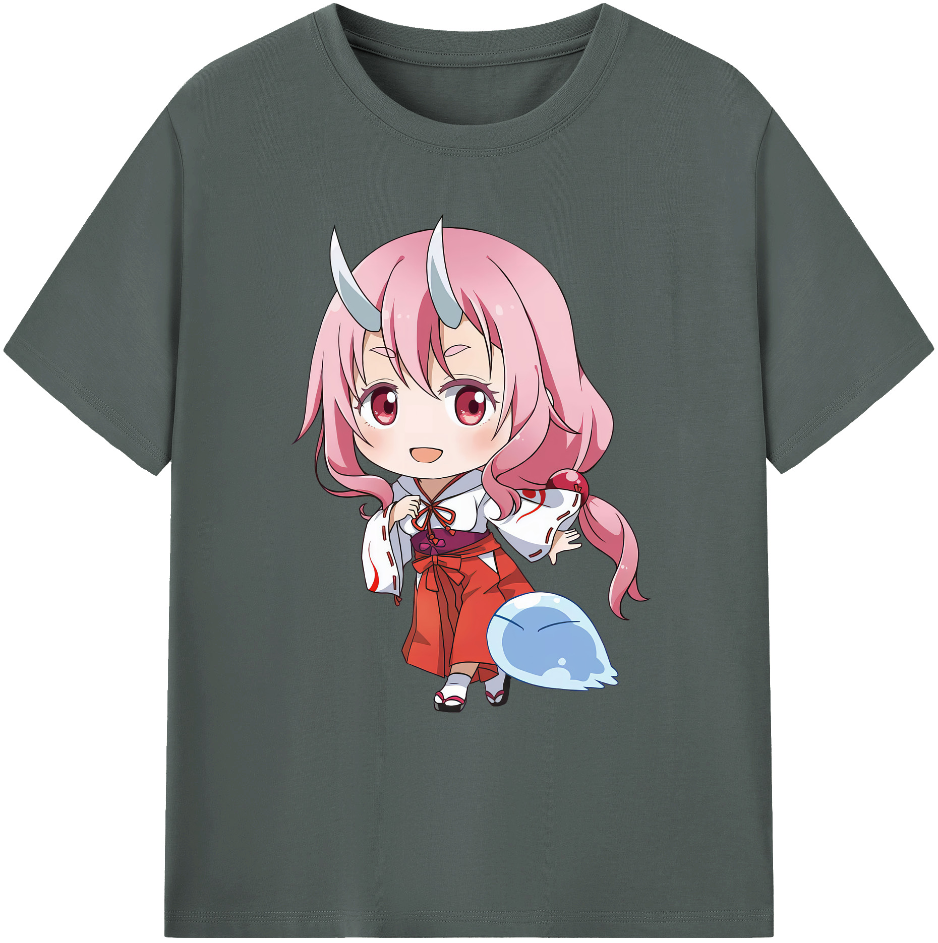 （画像用） 転スラ Regarding Reincarnated to Slime 綿100％ メンズ半袖Tシャツ｜肌触りやわらか＆通気性